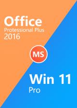 Official Windows 11 Pro OEM+Office 2016 Pro Plus CD Key Pack
