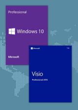 Official Win10 Pro OEM + Visio Professional 2016 Keys Pack