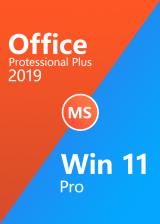 Official Windows 11 Pro OEM +Office 2019 Pro Plus CD Key Packs