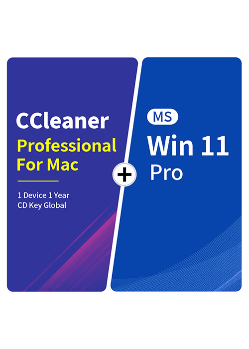 CCleaner Professional For Mac 1 Device 1 Year CD Key Global+MS Win 11 Pro  Pack