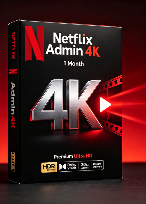 vipkeysales, Netflix Admin 4K 1Month