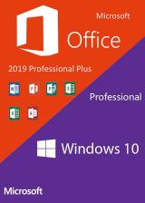 Official Win10 PRO OEM + Office2019 Professional Plus Keys Pack